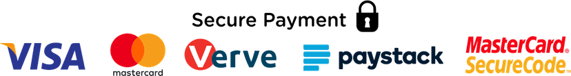 Guaranteed Safe Checkout - Visa, Mastercard, Verve, Paystack